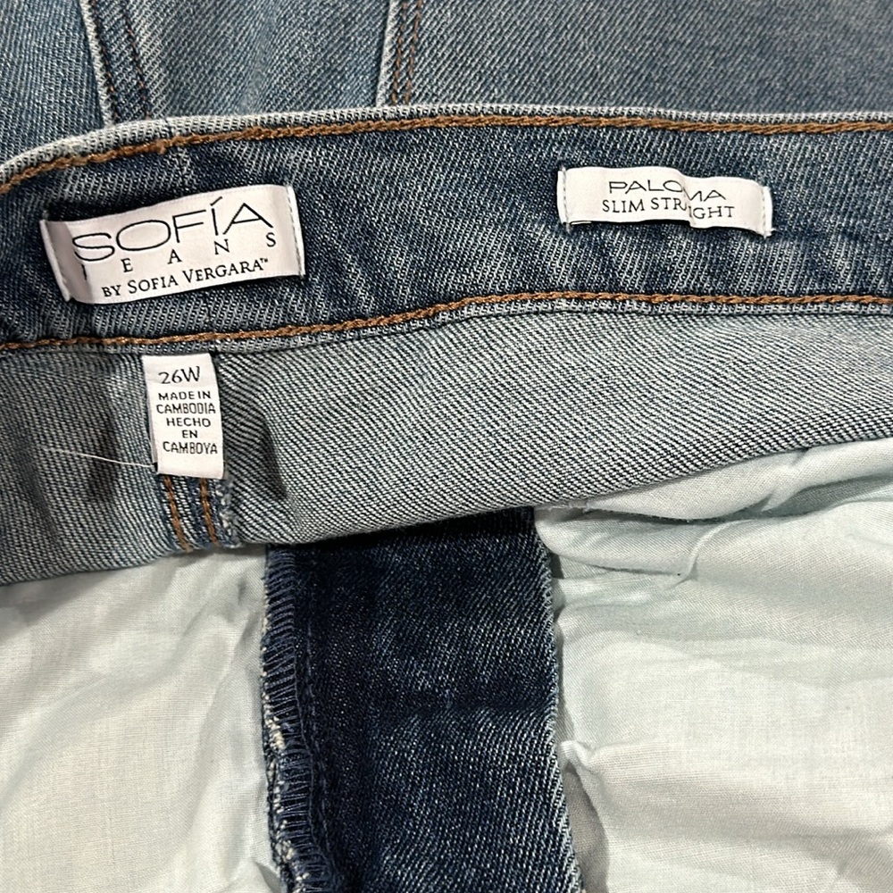 Sofia Jeans Lift and Sculpt Crop Slim Straight Super High Rise Jeans - Picture 5 of 9